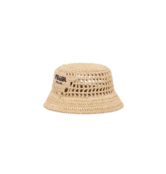 bucket hat ráfia prada