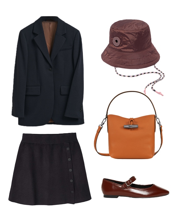 conjunto saia e blazer