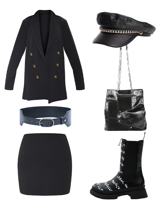 conjunto saia e blazer