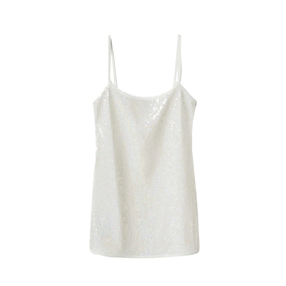 Vestido curto de lantejoulas