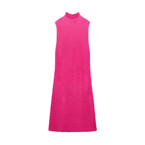 Vestido malha sem mangas