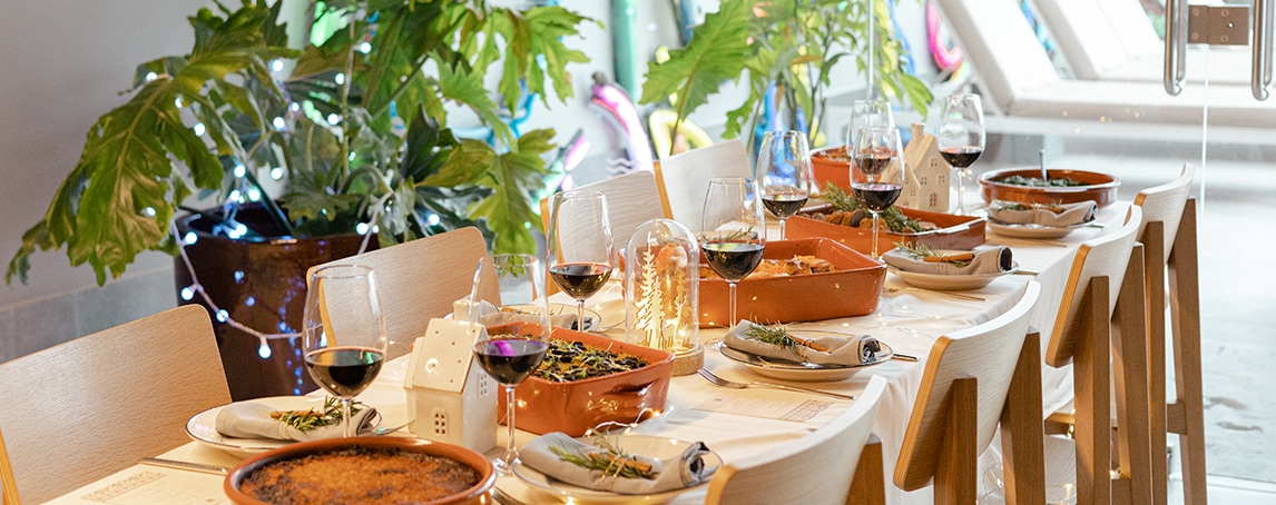 7 restaurantes para grupos para celebrar o Natal
