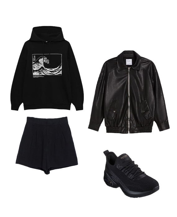 Casual, em preto
