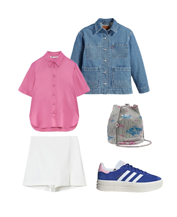 camisa rosa cetim