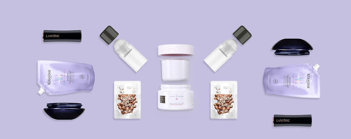 20 produtos de beleza recarregáveis que são mais amigos do ambiente