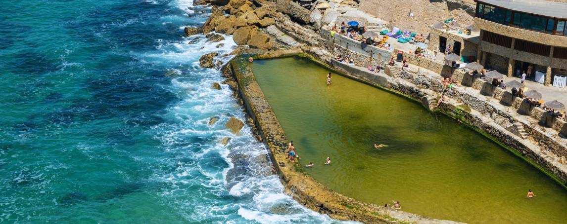 12 piscinas de água salgada