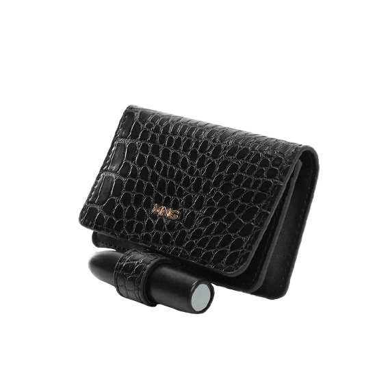 porta-moedas batom mango preto