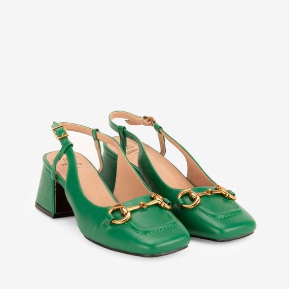 nova coleção sapatos de salto verdes