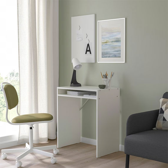 secretárias pequenas ikea branca