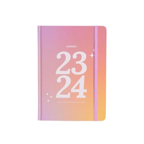 agendas 2024 rosa amarelo