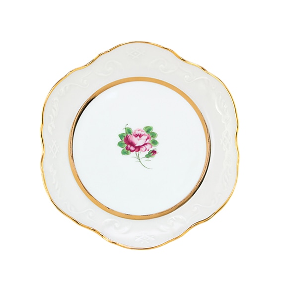 loiças antigas prato com flor