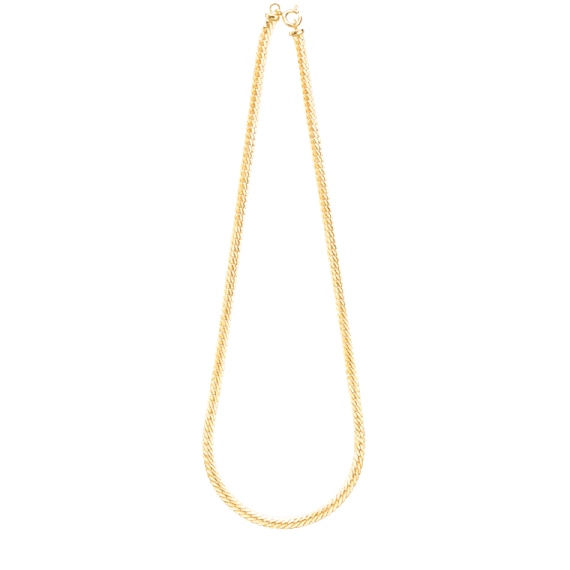 tipo de decote colar simples dourado