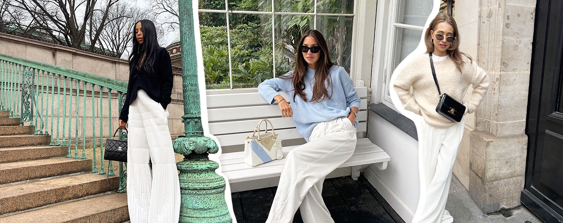 #Como se usa: calças brancas, a peça chave para um look clássico