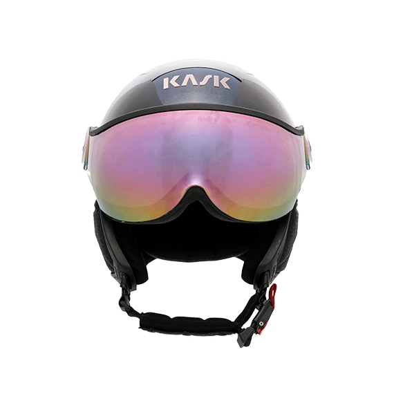 roupa de ski capacete com viseira