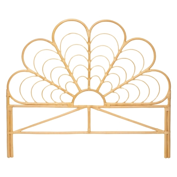 Cabeceira de cama Folk em rattan