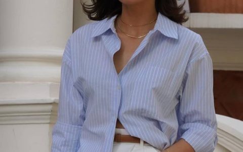 #Como se usa: camisa azul, a 