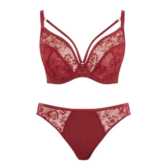 conjunto vermelho lingerie