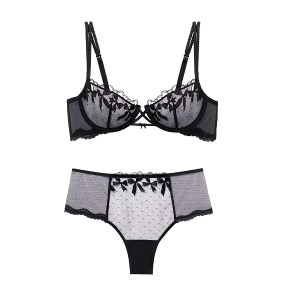 conjunto lingerie preto