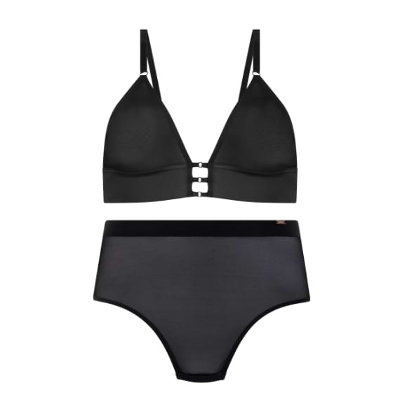conjunto lingerie preto