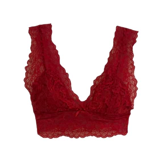brallete renda vermelho