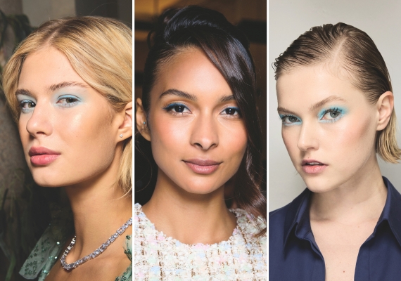 tendências de beleza para a primavera olhos azuis