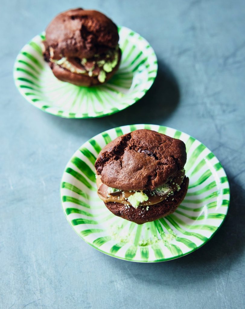 Whoopie pies de menta com chocolate (8 pessoas)