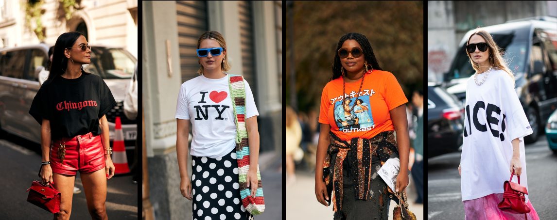 #Como se usa: t-shirts gráficas, a peça que dá estilo aos looks mais simples