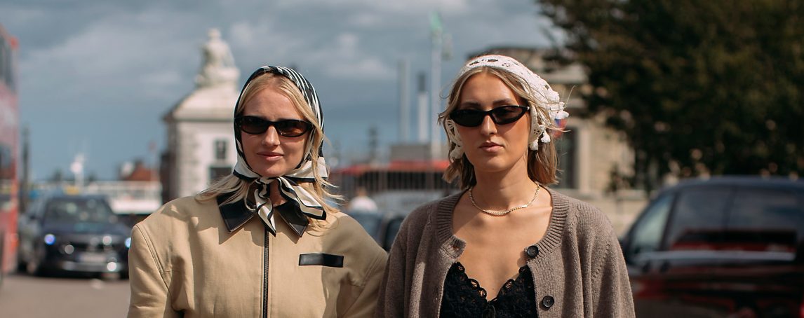 Lenços: a grande estrela da Semana da Moda de Copenhaga