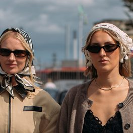 Lenços: a grande estrela da Semana da Moda de Copenhaga