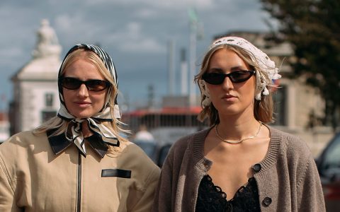 Lenços: a grande estrela da Semana da Moda de Copenhaga