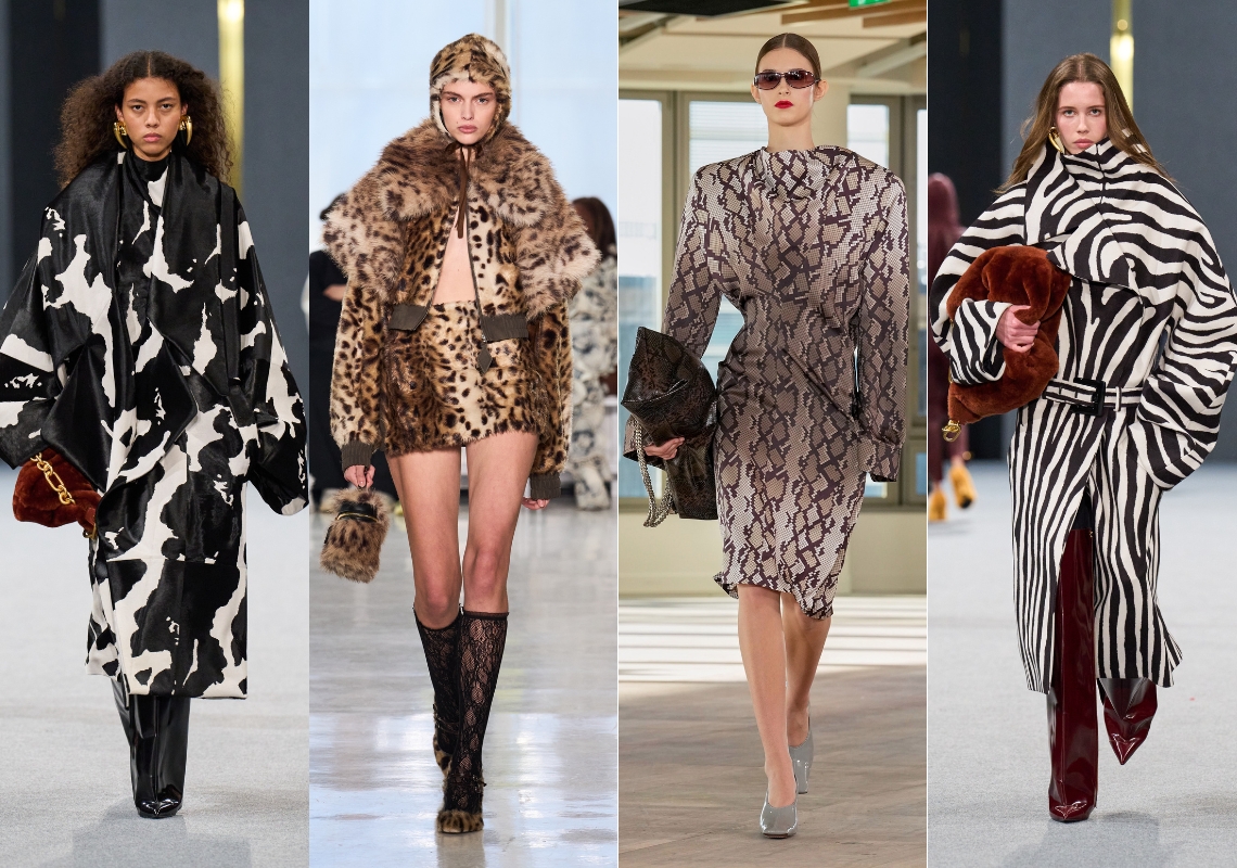 tendências de outono animal print