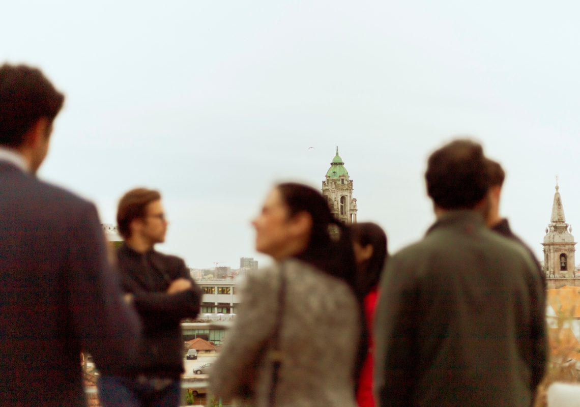 jantar de amigos no The Space