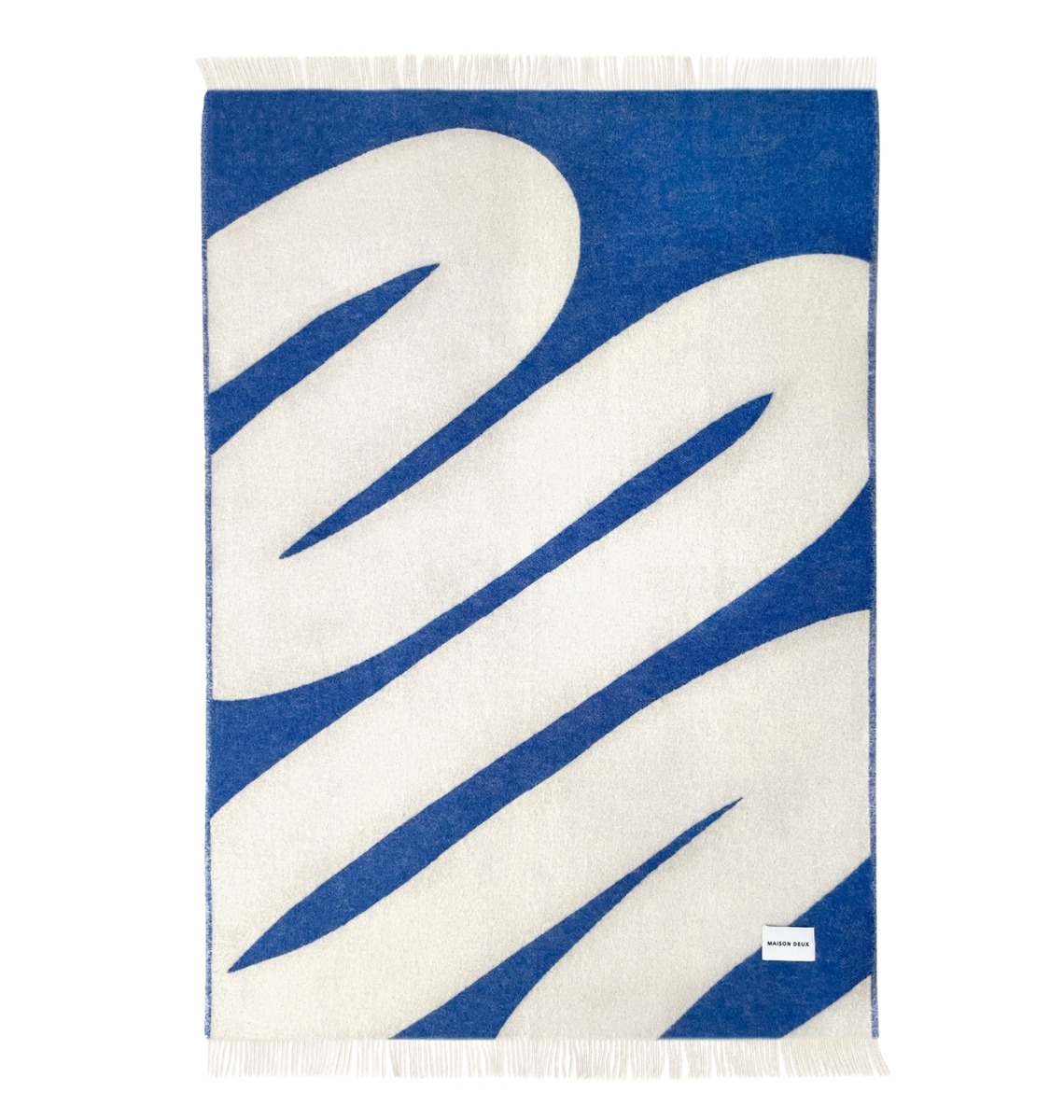 Manta em l&atilde; com padr&atilde;o de ziguezague Swirl Maison Deux