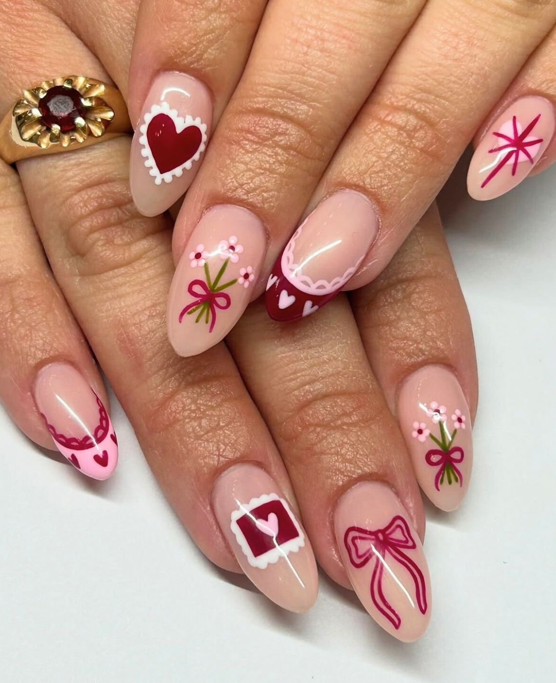 Unhas dia dos namorados