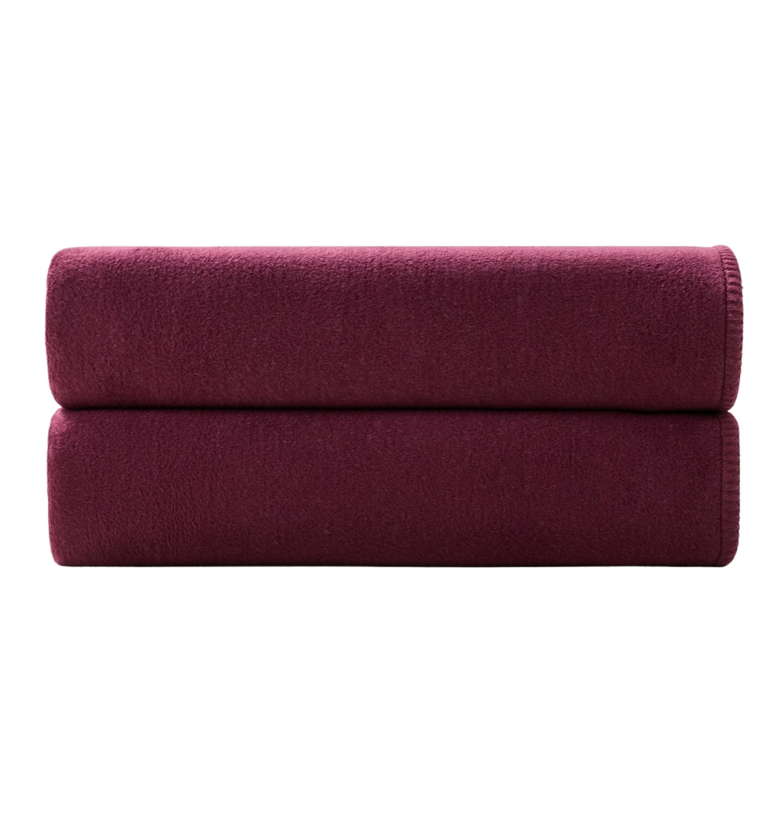 Manta de polar suave com detalhe de ponto em E